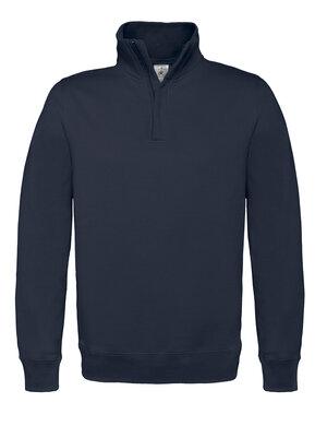 B&C BA406 - Sweatshirt med 1/4 lynlås