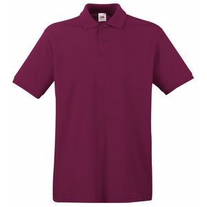 Fruit of the Loom SS255 - Premium polo til mænd Burgundy