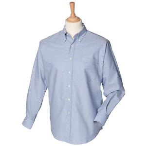 Henbury HB510 - Klassisk langærmet Oxford -skjorte
