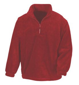 Result R33 - 1/4 lynlås fleece top Red