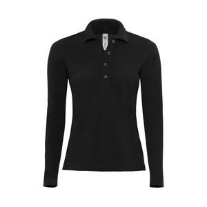 B&C BC426 - Safran langærmet poloshirt kvinder