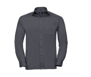 Russell Collection JZ934 - Herre Poplin skjorte