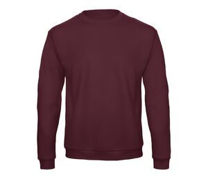 B&C ID202 - Straight Cut sweatshirt Burgundy