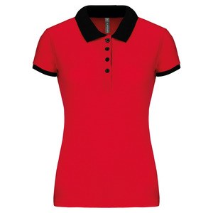 Kariban K259 - Dame poloshirt i tofarvet pique