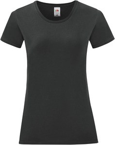 Fruit of the Loom SC61432 - Iconic-T T-shirt til kvinder Black