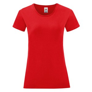 Fruit of the Loom SC61432 - Iconic-T T-shirt til kvinder Red