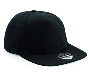 Beechfield BF660 - Flat Visir Snapback hætte Black/ Black/ Black