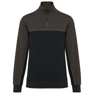 WK. Designed To Work WK404 - Unisex zipped neck eco-friendly sweatshirt