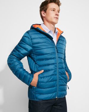 Roly RA5090 - NORWAY Mens feather touch quilted jacket with fitted hood