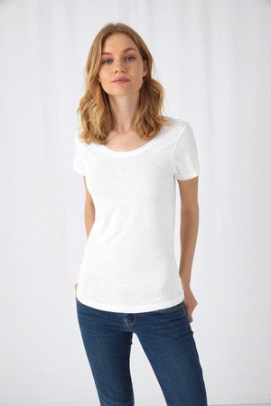 B&C CGTW047 - Organic Slub Inspire T-shirt til kvinder
